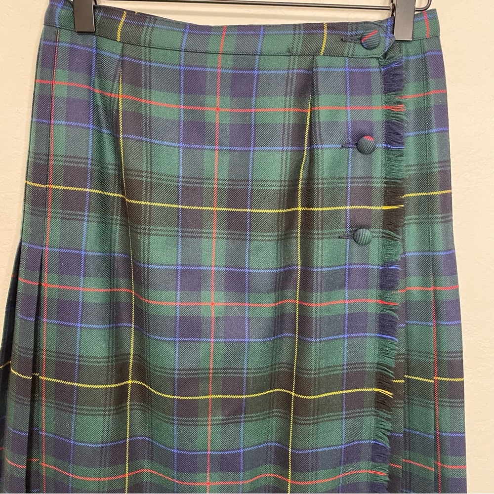 ALJean Plaid Midi Pleated Skirt - Picture 4 of 16